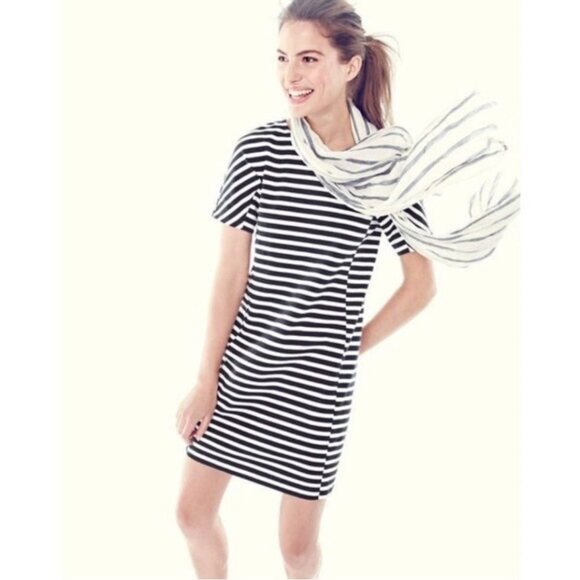 J. Crew Striped Ponte Shift Dress, S - Picture 1 of 9